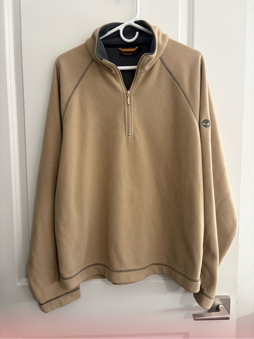 TIMBERLAND mens quarter-zip fleece pullover